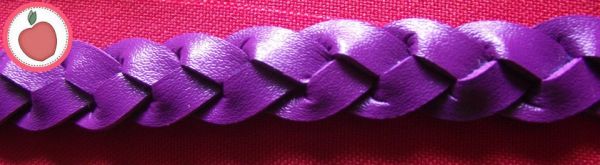 Cinto Fino Trançado Roxo - O0003